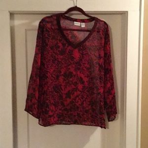 Chico’s silk blouse.